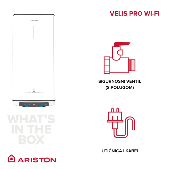 Ariston Velis Pro WiFi sadržaj paketea