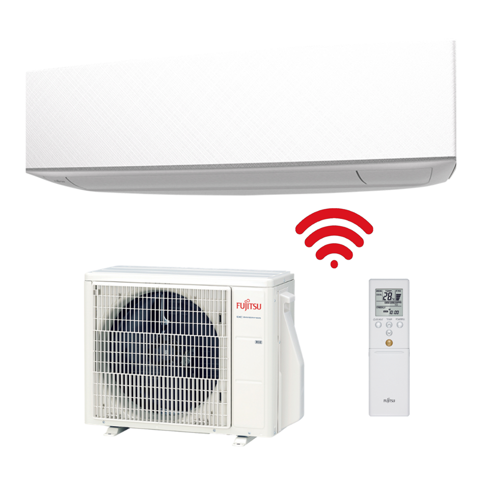 Fujitsu Design Inverter, 3.4/4.0 kW, Wi-Fi, bijela, ASEG12KETF/AOEG12KETA - Slika 2