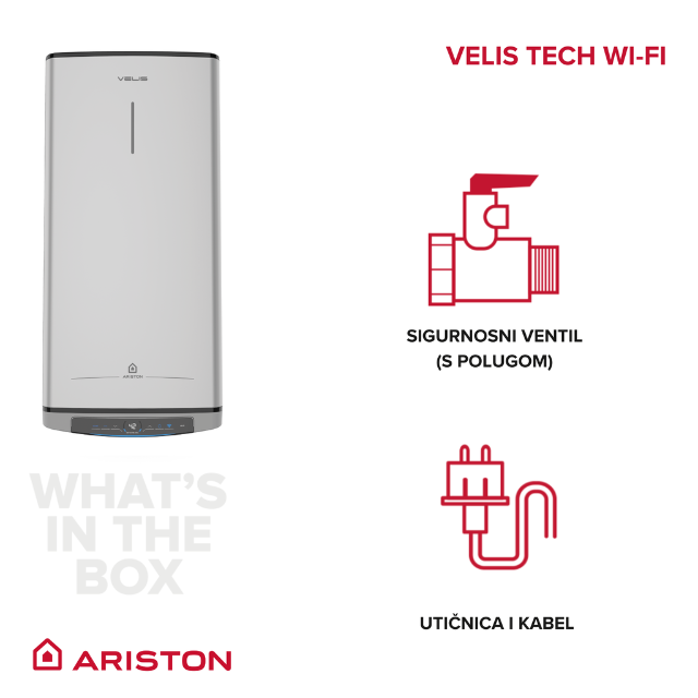 Ariston Tech WiFi sadržaj paketa