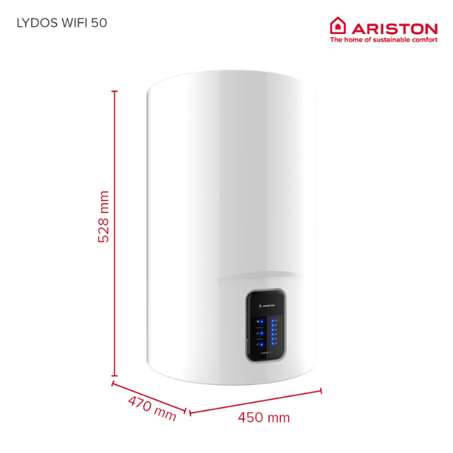 Ariston Lydos WiFi 50 dimenzije